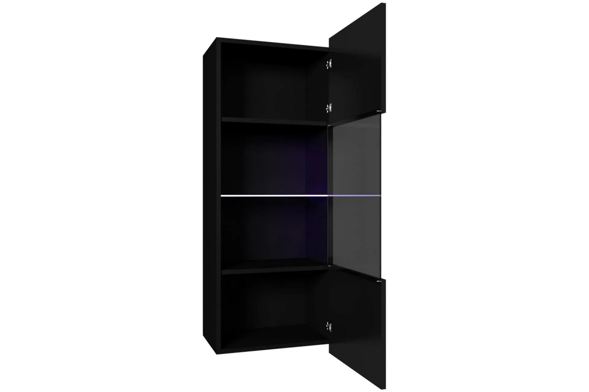 Concept 55 Vitrineskap|Skap-Tessan Vitrineskap 45x117 cm Svart