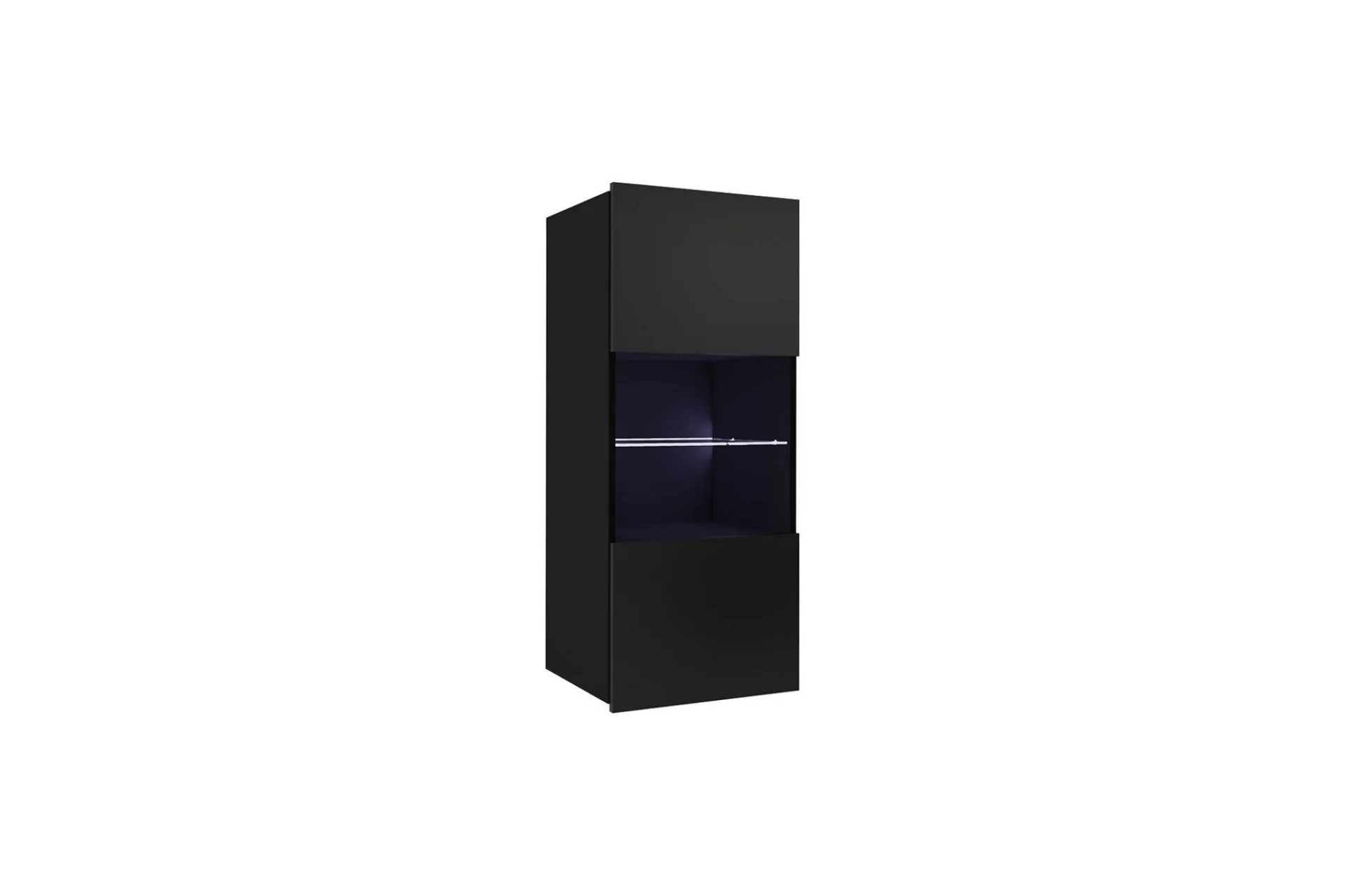 Concept 55 Vitrineskap|Skap-Tessan Vitrineskap 45x117 cm Svart