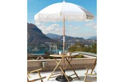 Parasoller-Teulon Parasol 150 cm Hvit/lysebrun