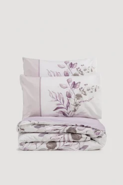 Putetrekk|Sengetøysett & Dynetrekksett-Tharion sengesett 140x200 cm Nadia Lilac White