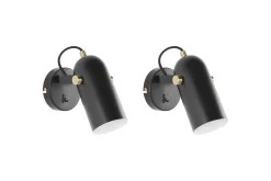Spotlights & Downlights-Thika Spotlight 2 stk E27 Svart