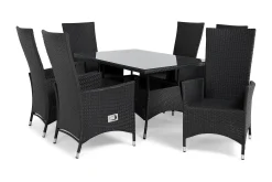Comfort Garden Thor Spisegruppe 140+6 Jenny Regulerbare Stoler