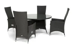 Comfort Garden Thor Spisegruppe Ø140+4 Jenny Regulerbare Stoler