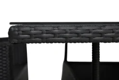 Comfort Garden Spisegrupper Hage-Thor Spisegruppe 140+4 Jenny Regulerbare Stoler Svart
