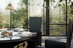 Comfort Garden Thor Spisegruppe Ø140+6 Jenny Regulerbare Stoler