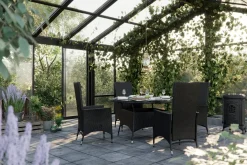Comfort Garden Thor Spisegruppe Ø140+6 Jenny Regulerbare Stoler