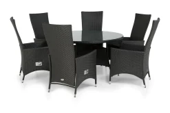 Comfort Garden Thor Spisegruppe Ø140+6 Jenny Regulerbare Stoler