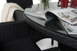 Comfort Garden Spisegrupper Hage-Thor Spisegruppe Ø140+6 Thor Stoler Svart