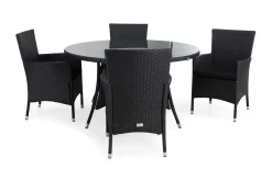 Venture Home Thor Spisegruppe Ø140+4 Thor Stoler+Puter