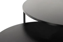Basic Home Gangbord|Avlastningsbord-Thyra Sett med Runde Sofabord Svart