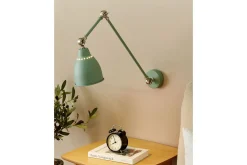 Nattbordslampe-Tillatoba Vegglampe E27 Lysegrønn,Hvit