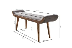 Wohnling Entrebenk|Benk-Timiothy Sittebenk Grey