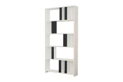 Bokhylle-Timiza Bokhylle 90x20 cm 5 Hyller Hvit,Antracit