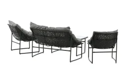 Venture Home Veranda & Terrasse|Loungesett-Tina Loungegruppe 4-seters Svart