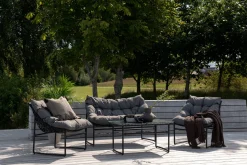 Venture Home Veranda & Terrasse|Loungesett-Tina Loungegruppe 4-seters Svart