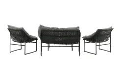 Venture Home Veranda & Terrasse|Loungesett-Tina Loungegruppe 4-seters Svart