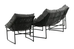 Venture Home Veranda & Terrasse|Loungesett-Tina Loungegruppe 4-seters Svart