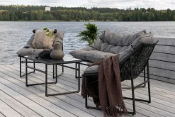 Venture Home Veranda & Terrasse|Loungesett-Tina Loungegruppe 4-seters Svart