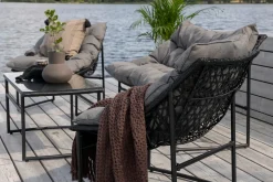 Venture Home Veranda & Terrasse|Loungesett-Tina Loungegruppe 4-seters Svart