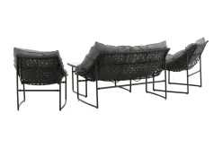 Venture Home Veranda & Terrasse|Loungesett-Tina Loungegruppe 4-seters Svart