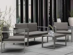Veranda & Terrasse|Loungesett-Tirrena Loungegruppe 90 cm Grey
