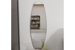 Sminkespeil|Gulvspeil-Toalettspeil Keiichi Transparent Lysfarget tre