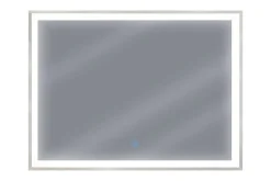 Baderomsspeil Med Belysning|Baderom-Tooms Speil LED 60x80 cm Sølv