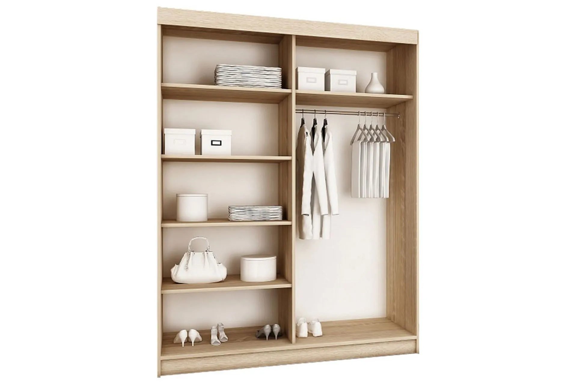 Garderober & Garderobesystem-Top Garderobe 62x150 cm Mørkt asketre