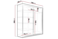 Garderober & Garderobesystem-Top Garderobe 62x150 cm Mørkt asketre