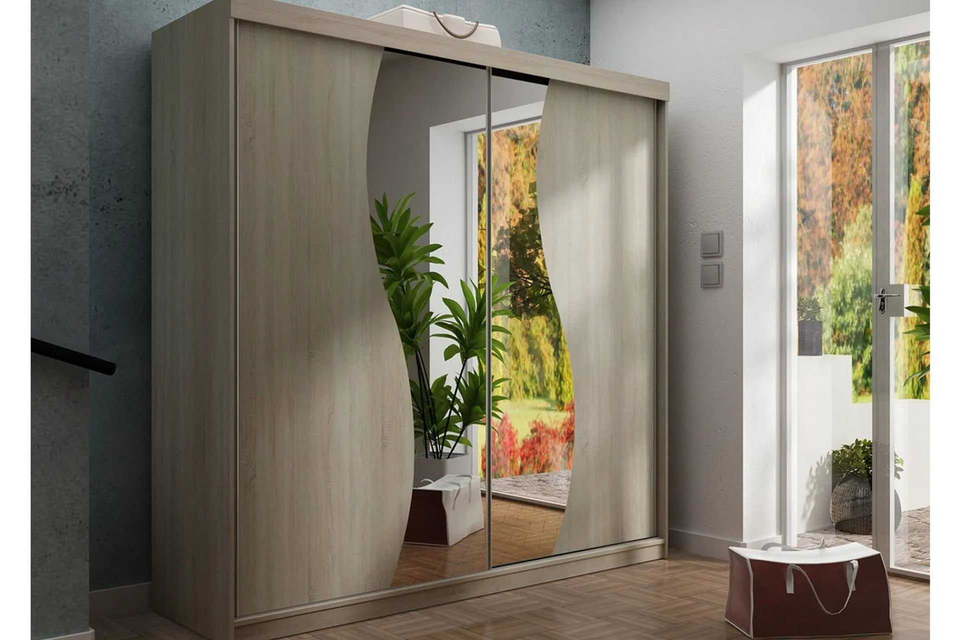 Garderober & Garderobesystem-Top Garderobe 200x62x200 cm Eik