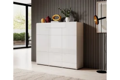 Oppbevaringsskap|Skap-Toreno Highboard 39x147 cm Hvit