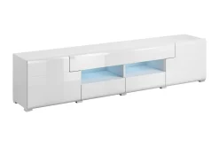 Tv-Benk & Mediabenk-Toreno Tv-benk 208 cm Hvit