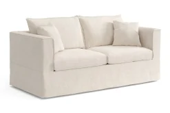 Andrarum Sovesofaer-Travstad 3-seters sovesofa i chenille, fremoverutslått Beige