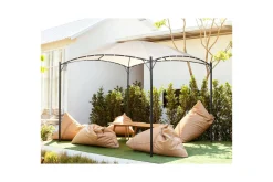 Pergola-Trädgårdspergola Beliani Vomero Beige/svart Beige||Black Beige,Svart