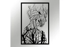 Skilt-Tree branches Veggdekor Svart