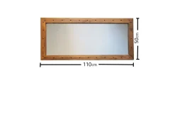 Veggspeil|Gangspeil-Trekell Dekorasjonsspeil 110 cm Valnöt