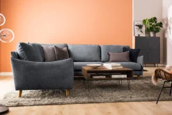 Scandi Days Hjørnesofa-Trend Lyx Hjørnesofa Vendbar Mørkegrå