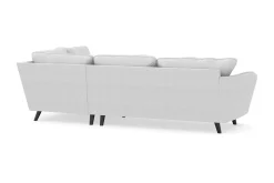 Scandi Days Sofa Med Sjeselong-Trend Lyx 4-seters Høyrevendt L-formet Sjeselongsofa i Stoff Lysegrå
