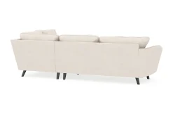 Scandi Days Sofa Med Sjeselong-Trend Lyx 4-seters Høyrevendt L-formet Sjeselongsofa i Stoff Beige