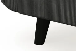 Scandi Days U-Sofa-Trend Lyx 4-seters Høyrevendt U-formet Sofa med Divan og Sjeselong i Manchester Mørkegrå