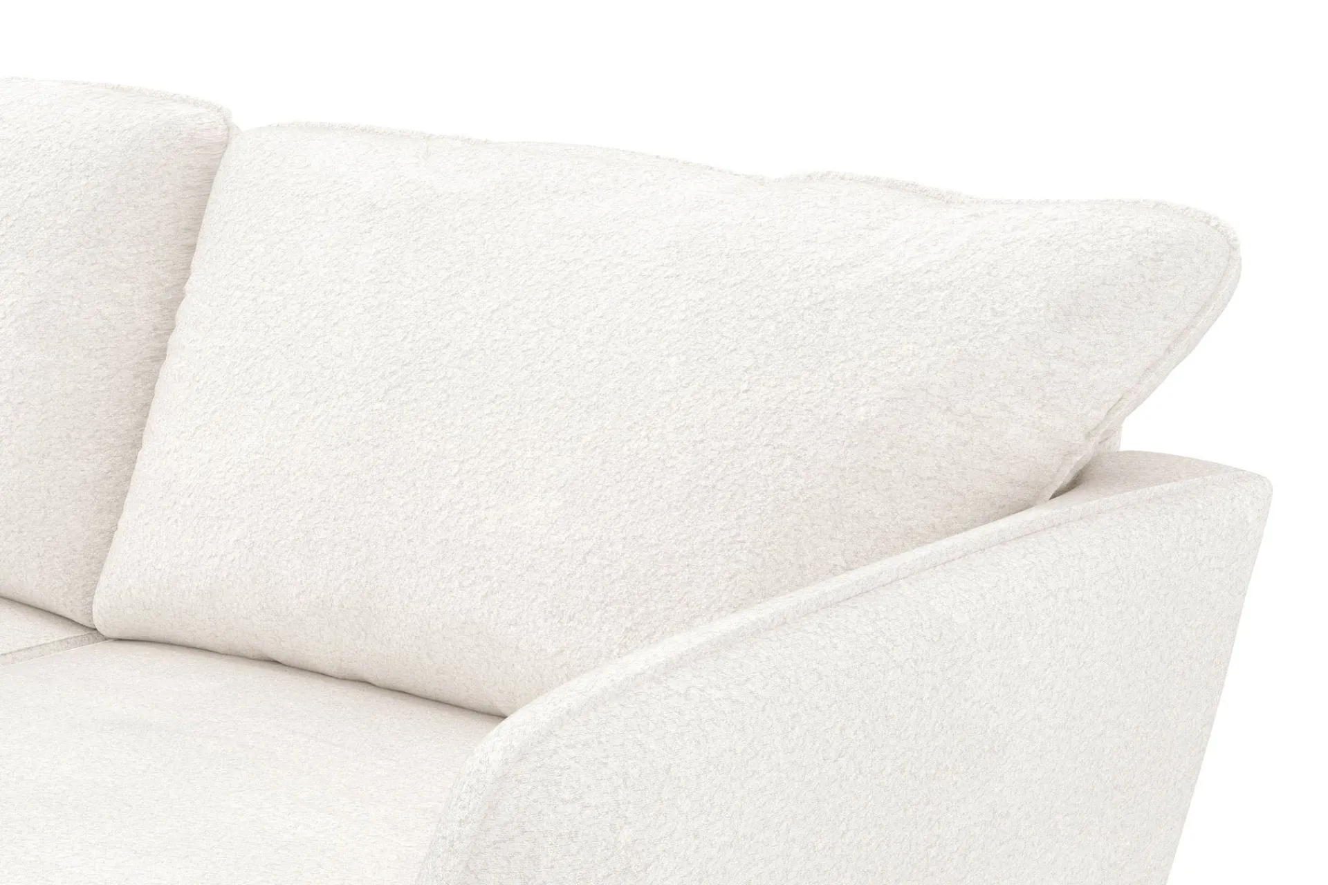 Scandi Days Trend Lyx 4-seters Høyrevendt U-formet Sofa med Divan og Sjeselong i Bouclé