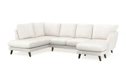 Scandi Days Trend Lyx 4-seters Høyrevendt U-formet Sofa med Divan og Sjeselong i Bouclé