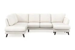 Scandi Days Trend Lyx 4-seters Høyrevendt U-formet Sofa med Divan og Sjeselong i Bouclé