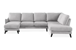 Scandi Days Trend Lyx 4-seters Høyrevendt U-formet Sofa med Divan og Sjeselong i Stoff