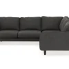 Scandi Days Hjørnesofa-Trend Lyx 6-seters Vendbar L-formet Hjørnesofa i Manchester Mørkegrå