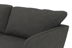Scandi Days Hjørnesofa-Trend Lyx 6-seters Vendbar L-formet Hjørnesofa i Manchester Mørkegrå