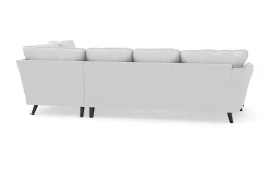 Scandi Days U-Sofa-Trend Lyx 4-seters Venstrevendt U-formet Sofa med Divan og Sjeselong i Stoff Lysegrå