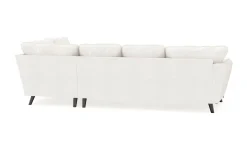 Scandi Days U-Sofa-Trend Lyx 4-seters Venstrevendt U-formet Sofa med Divan og Sjeselong i Bouclé Hvit