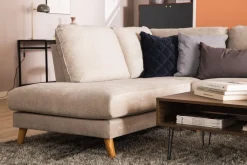Scandi Days U-Sofa-Trend Lyx 4-seters Venstrevendt U-formet Sofa med Divan og Sjeselong i Stoff Beige