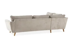 Scandi Days Trend Lyx 4-seters Venstrevendt L-formet Sjeselongsofa i Stoff